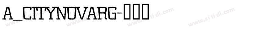 a_CityNovaRg字体转换