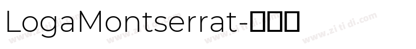 LogaMontserrat字体转换