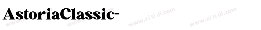 AstoriaClassic字体转换