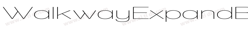 WalkwayExpandBold字体转换