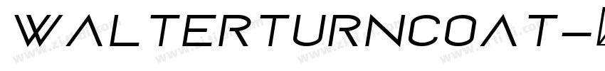 WalterTurncoat字体转换