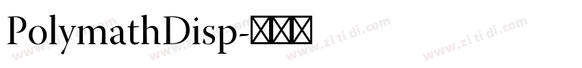 PolymathDisp字体转换