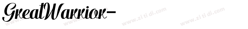 GreatWarrior字体转换