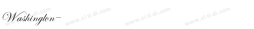 Washington字体转换