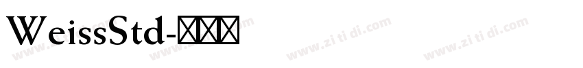 WeissStd字体转换