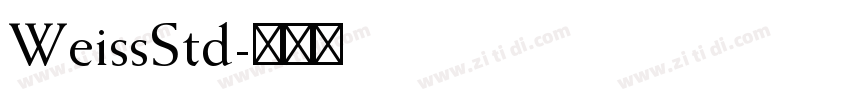 WeissStd字体转换
