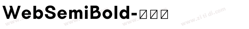 WebSemiBold字体转换
