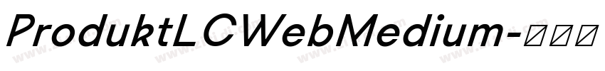 ProduktLCWebMedium字体转换