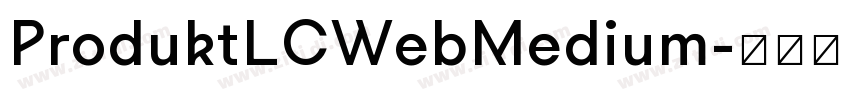 ProduktLCWebMedium字体转换