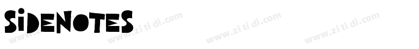 SideNotes字体转换