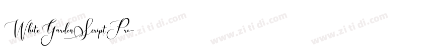 WhiteGardenScriptPro字体转换 WhiteGardenScriptPro字体转换