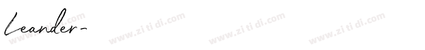 Leander字体转换