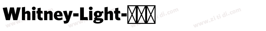 Whitney-Light字体转换