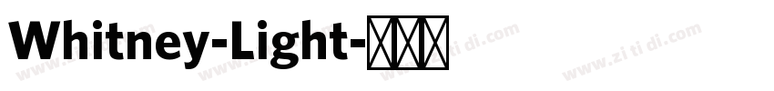 Whitney-Light字体转换