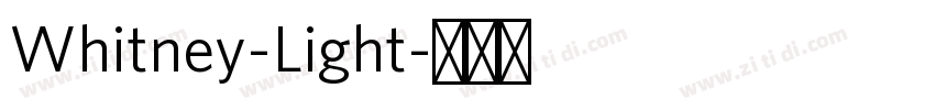 Whitney-Light字体转换