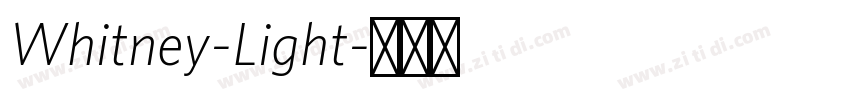 Whitney-Light字体转换