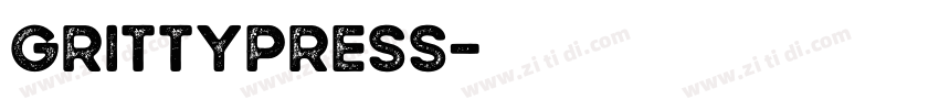 GrittyPress字体转换