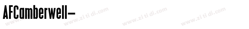 AFCamberwell字体转换
