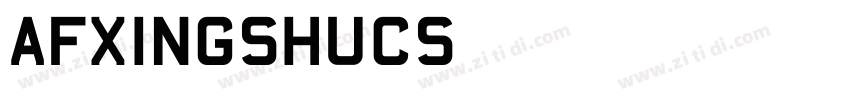 AFXingShuCS字体转换
