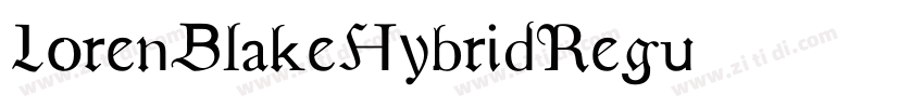 LorenBlakeHybridRegu字体转换