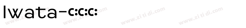Iwata字体转换