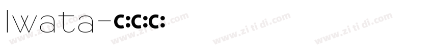 Iwata字体转换