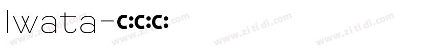 Iwata字体转换