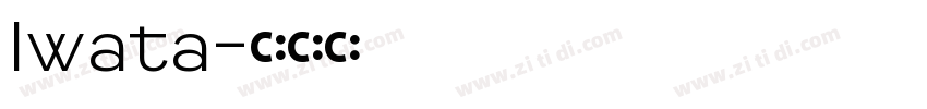 Iwata字体转换