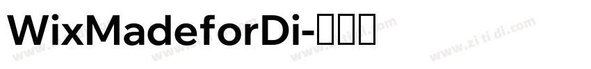 WixMadeforDi字体转换