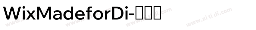 WixMadeforDi字体转换