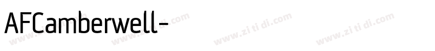 AFCamberwell字体转换