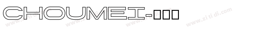 Choumei字体转换