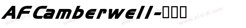 AFCamberwell字体转换