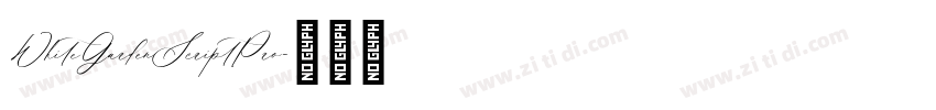 WhiteGardenScriptPro字体转换 WhiteGardenScriptPro字体转换
