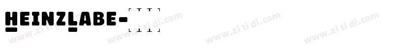 HeinzLabe字体转换