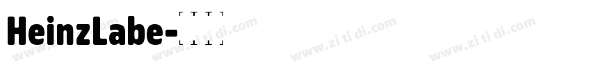 HeinzLabe字体转换