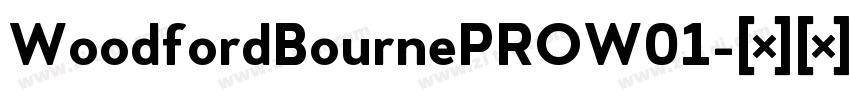 WoodfordBournePROW01字体转换