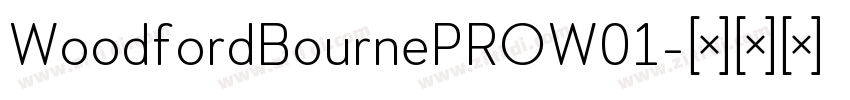 WoodfordBournePROW01字体转换