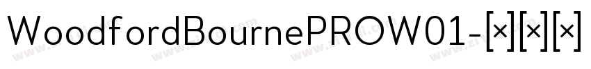WoodfordBournePROW01字体转换
