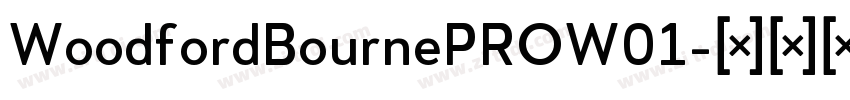 WoodfordBournePROW01字体转换