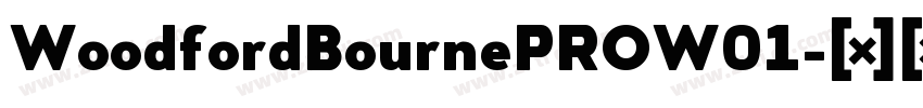 WoodfordBournePROW01字体转换