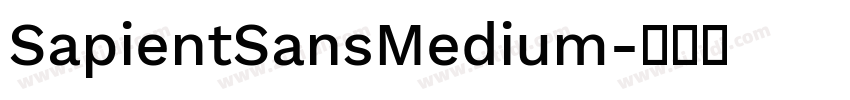 SapientSansMedium字体转换