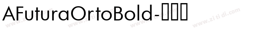 AFuturaOrtoBold字体转换