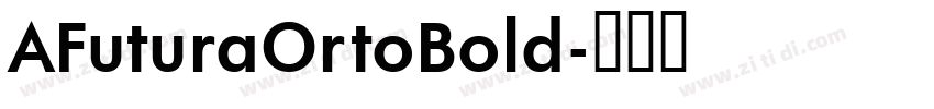 AFuturaOrtoBold字体转换