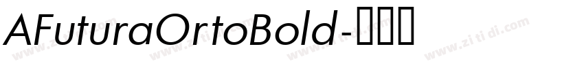 AFuturaOrtoBold字体转换