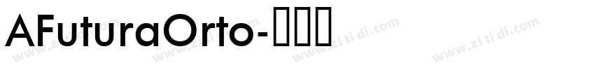 AFuturaOrto字体转换
