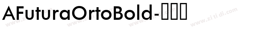 AFuturaOrtoBold字体转换