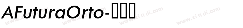 AFuturaOrto字体转换