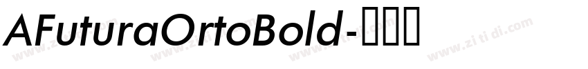 AFuturaOrtoBold字体转换