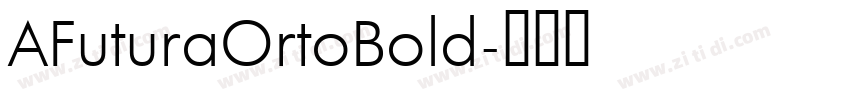AFuturaOrtoBold字体转换